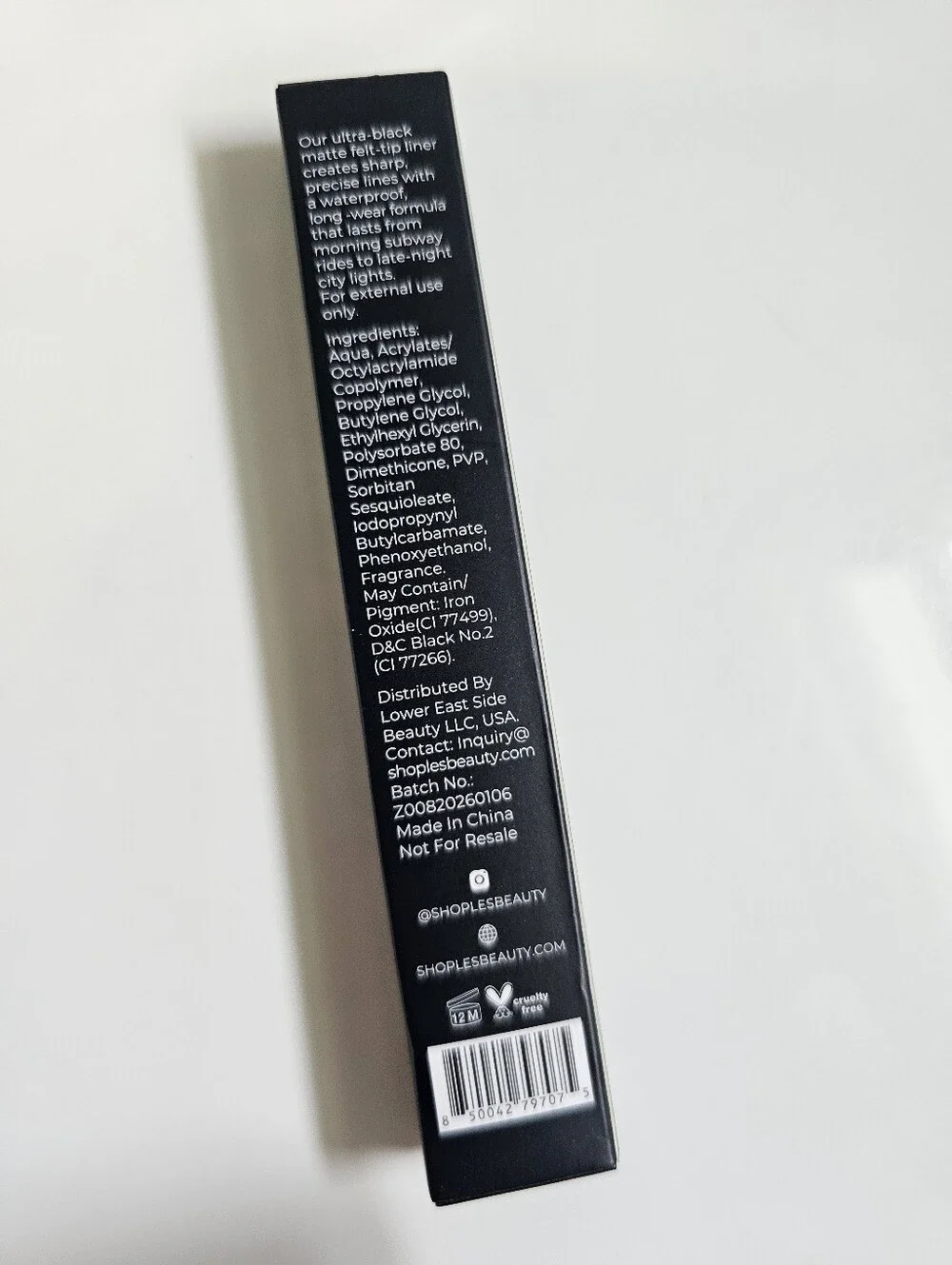 Lower East Side Felt Tip Liquid Eyeliner - Black